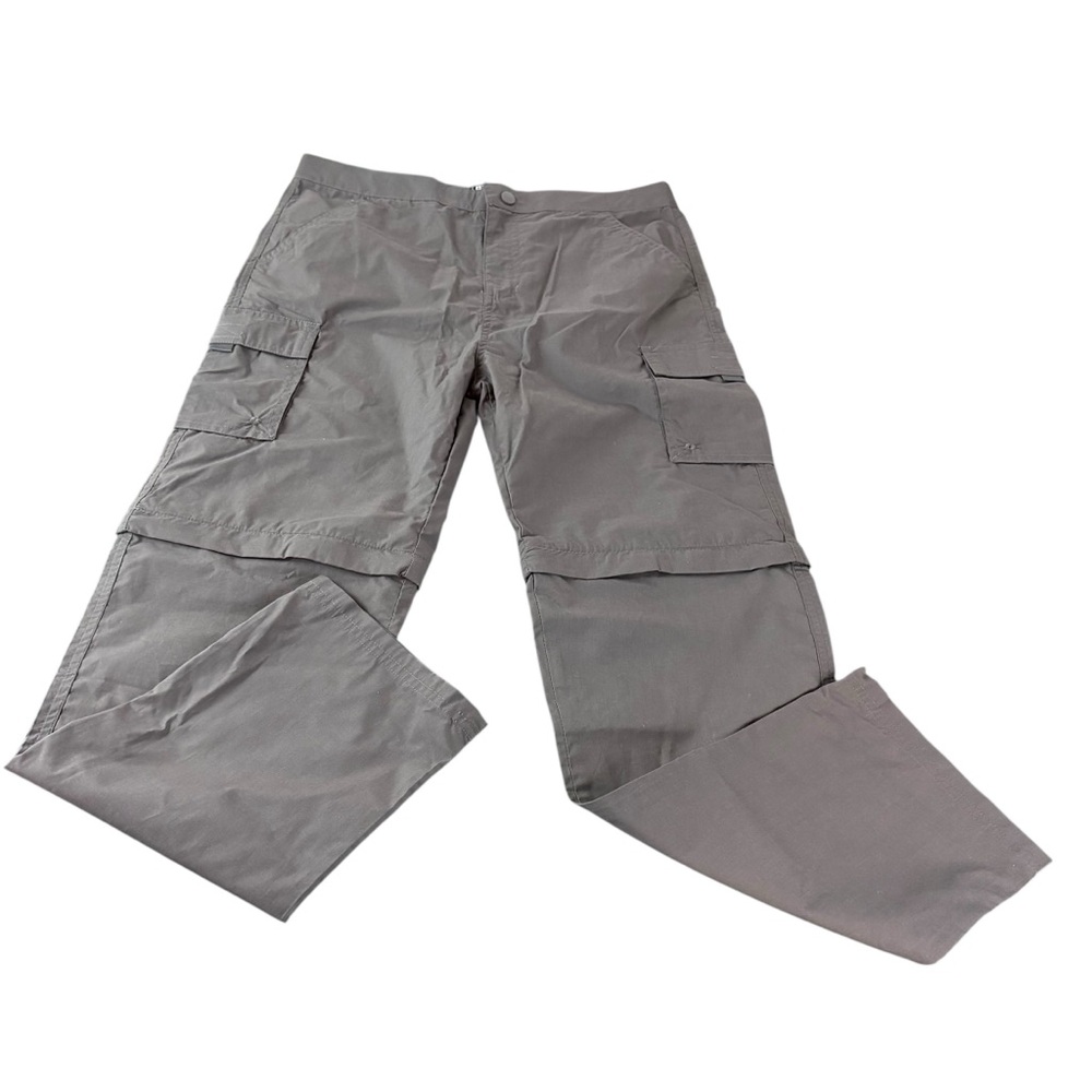 Mountain Warehouse Kids Zip-Off convertible Cargo Hiking Pants Gray 13Y (440)
